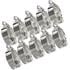 ASH Worm Drive Zinc Plated Hose Clips 70   90mm (10 pack)