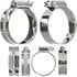 ASH Worm Drive Zinc Plated Hose Clips 35   50mm (10 pack)