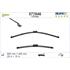 Valeo VF846 Silencio Flat Wiper Blades Front Set (650 / 400mm   Push Button Arm Connection) for Toyota Avensis Estate 2009 Onwards