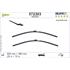 Valeo VA303 Pair UnHeated Silencio AquaBlade Wipers (650/480mm) for Volvo XC60 II 2017 Onwards