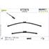 Valeo VF975 Silencio Flat Wiper Blades Front Set (650 / 530mm   Push Button Arm Connection)