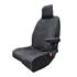 Town & Country Single Driver Van Seat Cover For Citroen Dispatch 2016 Onwards   Black