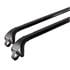 Nordrive Snap black steel aero  Roof Bars for Peugeot 407 SW 2004 2010 With Raised Roof Rails