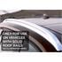 Nordrive Snap silver aluminium aero  Roof Bars for Volvo V60 2010 2018, with Solid Roof Rails