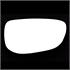 Right Stick On Wing Mirror Glass for Citroen C4 CACTUS 2014 Onwards