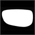 Left Stick On Wing Mirror Glass for Citroen C4 CACTUS 2014 Onwards
