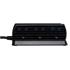 Masterplug Compact Surge 6 Gang USB Extension Lead   13A   Gloss Black