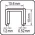 STAPLES 10MM /10.6x1.2/ 1000PCS