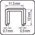 STAPLES 12MM. 0.7x11.2 1000PCS