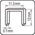 STAPLES 12MM (0.7x11.2) 1000PCS