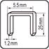 Staples 25x5,85mm 2000pcs
