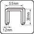 Staples 38x5,85mm 1600pcs