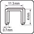 STAPLES 4MM (0.7x11.2) 1000PCS