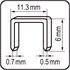 STAPLES 6MM. 0.7x11.2 1000PCS
