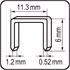 STAPLES 6MM /1,2x11.3/ 1000PCS