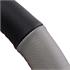 Genuine Leather Steering Wheel Cover   38cm   Black and Grey