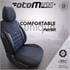 Premium Cotton Leather Car Seat Covers SPORT PLUS LINE   Blue For Mercedes CITAN Combi 2012 Onwards