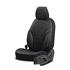 Progressive Artificial Leather Car Seat Covers   Black For Nissan ALMERA Mk II Saloon 2000 2006