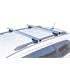 G3 Open silver aluminium aero Roof Bars for Volvo XC 90 2002 to 2014 (With Raised Roof Rails)