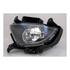 Left Front Fog Lamp (Black Bezel, Takes H7W/ Bulb) for Hyundai i30 Hatchback 2009 on