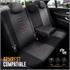 Premium Linen Car Seat Covers THRONE SERIES   Black For Audi 80 1991 1994   Not for S Line Seats