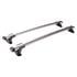 Yakima Whispbar silver aluminium through wing roof bars for Volvo V90 Cross Country 2016 Onwards with solid roof rails