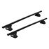 Thule SquareBar Evo Roof Bars for Volkswagen CADDY IV Estate Van/MPV, 5/4 door, 2015 Onwards, with Fixed Points