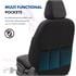 Premium Cotton Leather Car Seat Covers TORO SERIES   Black Blue For Volvo FM 10 1998 2001