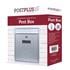 PostPlus Contemporary Wall Mount Post Box   Metallic