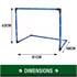 Toyrific Baseline Kids Football Goal with Ball and Pump   Blue