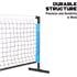 Toyrific Baseline Pickleball Bat, Ball and Net Set   Blue