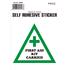 Castle Promotions Outdoor Grade Vinyl Sticker   White   First Aid Kit On Board