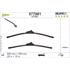 Valeo VF981 Silencio Flat Wiper Blades Front Set (650 / 400mm   Hook Type Arm Connection)