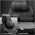 Premium VOYAGER GREY Linen Car Seat Covers With Neck Pillows    For Vauxhall ASTRA Mk III Estate 1991 1998
