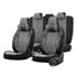 Premium Linen Car Seat Covers VOYAGER SERIES with 2 Neck Pillows   Smoked For Mercedes S CLASS 2005 2013