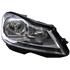 Right Headlamp (Silver Bezel, Halogen, Takes H7 / H7 Bulbs, Electric Adjustment, Supplied With Motor, Original Equipment) for Mercedes C CLASS 2011 2014