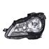 Left Headlamp (Black Bezel, Halogen, Takes H7 / H7 Bulbs, Electric Adjustment, Supplied With Motor) for Mercedes C CLASS 2011 on