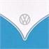 Official Volkswagen Campervan 5 Pole Tall Windbreaker   Blue