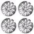 Rapid 14 Inch Wheel Trims Set   SILVER