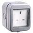 BG IP55 Weatherproof Single Unswitched 13A Power Socket