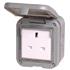 BG IP55 Weatherproof Single Unswitched 13A Power Socket