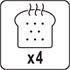 TOASTER 1300 1500W BLACK