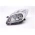 Left Headlamp (Halogen, Takes H4 Bulb, Supplied With Motor, Original Equipment) for Toyota YARIS/VITZ 2009 2011