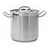 DEEP STOCKPOT W/LID SS 20x20CM 6,3L