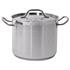 DEEP STOCKPOT W/LID SS 24x20CM 9L