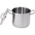 DEEP STOCKPOT W/LID SS 24x20CM 9L