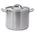 DEEP STOCKPOT W/LID SS 32x26CM 20,9L