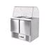 SALADETTE 240L 2 DOOR GLASS TOP
