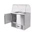 SALADETTE 240L 2 DOOR GLASS TOP