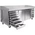 REFRIGERATED PIZZA COUNTER 580L 7 DRAWER